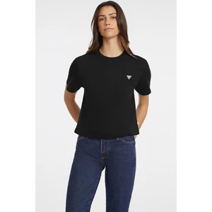 Kadın Boxy Mini Üçgen Logolu T-Shirt