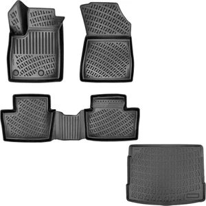 Citroen C5 Aircross 2024 Model 3D Havuzlu Paspas ve Bagaj Havuzu Set