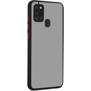 Samsung Galaxy A21S Kılıf Hux Arkası Buğulu Sert Mika
