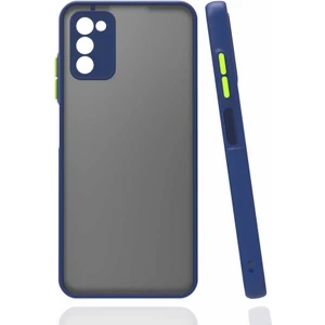 Samsung Galaxy A03S Kılıf Hux Arkası Buğulu Sert Mika + Ekran Koruyucu