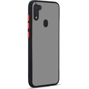 Samsung Galaxy A11 Kılıf Hux Arkası Buğulu Sert Mika + Ekran Koruyucu