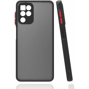 Samsung Galaxy M22 Kılıf Hux Arkası Buğulu Sert Mika + Ekran Koruyucu