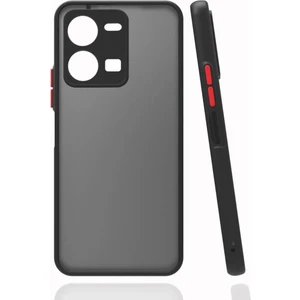 Vivo Y35 Kılıf Hux Arkası Buğulu Sert Mika + Ekran Koruyucu