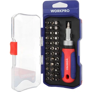 WP200517 38 Parça Profesyonel Cr-V Cırcırlı Bits Tornavida Seti