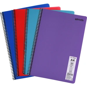 Flex Neon A4 Defter 80 Yaprak 2 Kareli 2 Çizgili Defter Seti