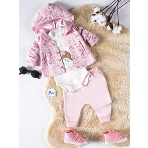 Kız Bebek 3'lü Takım 0-6 Ay Pembe