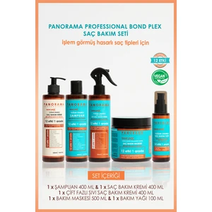 Panorama Professional Bond Plex Aile Bakım Seti (Argan-Jojoba-Tee Tree-Hemp Seed) 12 Etki 1 Arada