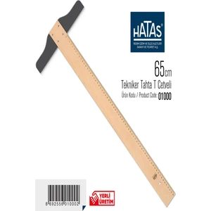 Hatas T Cetveli 65 cm Tahta 1000