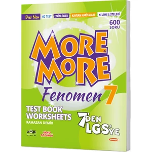 Kurmay Yayınları More & More 7 Fenomen Test Book Worksheets