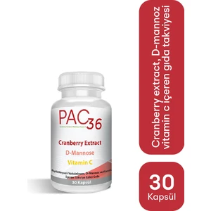 Cranberry Extract D-Mannose Vitamin C 30 Kapsül