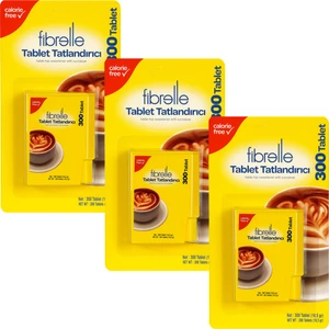 3 Kutu Fibrelle Tatlandırıcı Tablet 300'LÜK Splenda Muadili Tablet Tatlandırıcı