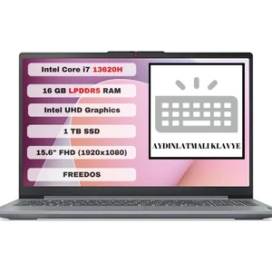 Ideapad Slim 3 15IRH8 83EM008NTR Intel Core I7 13620H 16GB 1tb SSD Freedos 15.6" Fhd Taşınabilir Bilgisayar