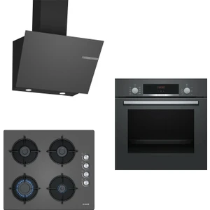 Gri 3 Lü  Ankastre Set 250 ( HBF534EH3T - POP6C9O10O - DWK66PJ70T )