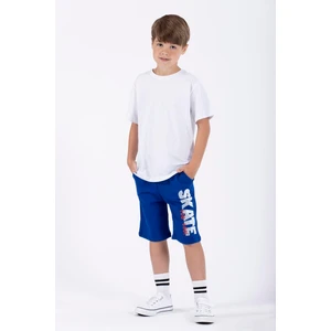 Skate Baskılı Saks Renk Erkek Cocuk Kaprı