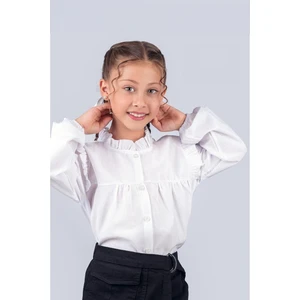 Trend Baby Kids Kız Çocuk Okul Gömleği Fırfırlı 2-5 Yaş