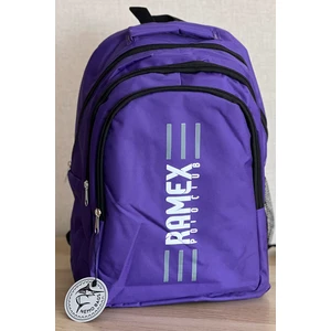 Nemo Bags Mor Sırt Çantası Büyük Boy Okul Çantası Seyahat Çantası Su Itici Spor Çantası 45X30X15CM 24LT