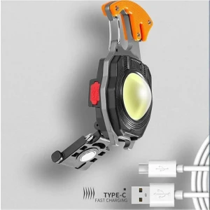 WS-5050 Çok Fonksiyonlu Şarjlı Anahtarlıklı Fener Mavi