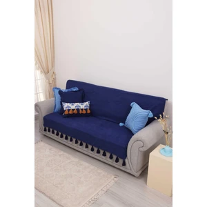Aisha's Design Sırt ve Oturma Kısmını Kapatan Püsküllü Koltuk Örtüsü 180X210 Cm,ko-31