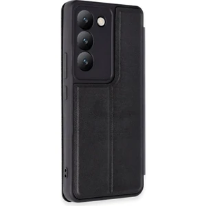 M.TK Moveteck Vivo V30 Lite 4g Kılıf Kamera Korumalı Kartlıklı Cüzdanlı Kartvizit Bölmeli Standlı 360 Deri Kapak