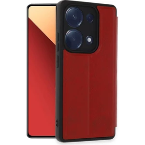 M.TK Moveteck Xiaomi Redmi Note 13 Pro 4g Kılıf Kamera Korumalı Kartlıklı Cüzdanlı Kartvizit Bölmeli Standlı 360 Deri Kapak