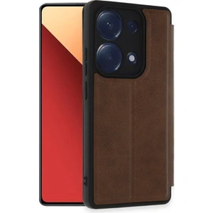 M.TK Moveteck Xiaomi Redmi Note 13 Pro 4g Kılıf Kamera Korumalı Kartlıklı Cüzdanlı Kartvizit Bölmeli Standlı 360 Deri Kapak