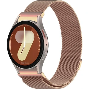 Novstrap Samsung Galaxy Watch 7 Fe 6 5 4 40-42-43-44-45-46-47 mm ile Uyumlu Kordon Tam Uyumlu Pimli Metal Hasır Çelik Kayış