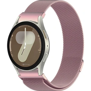 Novstrap Samsung Galaxy Watch 7 Fe 6 5 4 40-42-43-44-45-46-47 mm ile Uyumlu Kordon Tam Uyumlu Pimli Metal Hasır Çelik Kayış