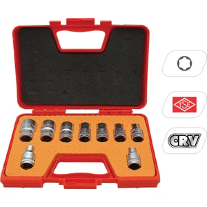 007-RC9010 9pc 1/2” Iç Torx E Lokma Seti