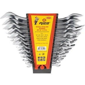 020-RC8012 12PC Ekstra Düz Kısa Açık Ağız Anahtar Seti