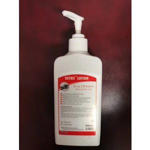 Detro Lotion El ve Cilt Kremi 500 ml, Yağsızdır, Silikon İçermez