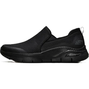 Arch Fit Banlin Sneaker Konfor Tabanlı Erkek Yürüyüş Ayakkabısı 4cm Yükseklik Siyah