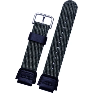 Casio Sgw 300 - Casio AE1000 Saat Uyumlu Siyah Renk Kumaş Tekstil Saat Kordonu Kayışı