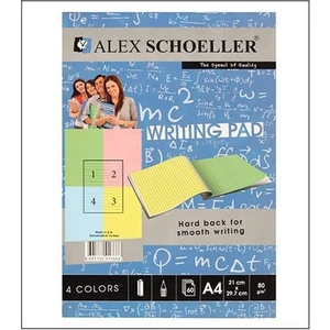 Alex Schoeller A4 Renkli Bloknot 80 gr Çizgili 60'lı