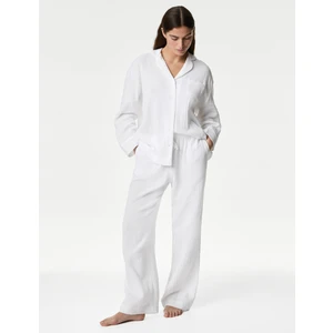 Marks & Spencer Saf Pamuklu Müslin Pijama Takımı