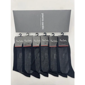Pierre Cardin  Merserize 6'lı Erkek Uzun Soket Socks Çorap 191-PC Siyah