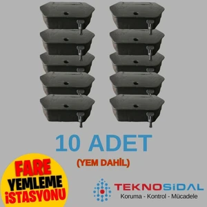 Fare Yemleme Istasyonu 10 Adet (Yem Dahildir)