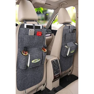 Ankaflex Araç Içi Koltuk Arkası Organizer Organizatör 2 Adet Açık Gri
