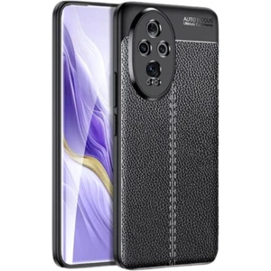 Honor 200 Silikon Kılıf Deri Desenli Kamera Korumalı Darbe Emici Kapak