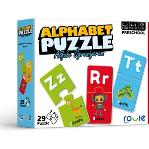 Alphabet Puzzle Eğitici Çocuk Puzzle  - Alfabe Öğreniyorum 3+ Yaş
