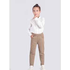 Çağla Kurt Erkek Çocuk Camel Ribanalı Okul Pantolon