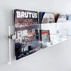 Trend Pleksi Dekoratif Kitap Rafı (Şeffaf 70CM)