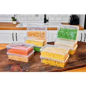 Ayf Home 10 Adet Kendinden Kapaklı Derin Dondurucuya Uygun Saklama Kabı 1 Lt