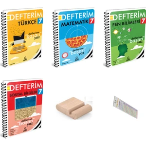 Arı Yayıncılık 7. Sınıf Türkçe Akıllı Defterim - Matematik Akıllı Defterim - Fen Bilimleri - Sosyal Bilgiler + Telefon Tutucu