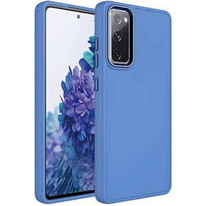 Techno Guru Samsung Galaxy S20 Fe Kılıf Metal Çerçeve ve Buton Tasarımlı Silikon Luna Kapak