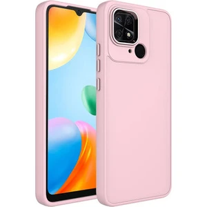 Techno Guru Redmi 10C Kılıf Metal Çerçeve ve Buton Tasarımlı Silikon Luna Kapak