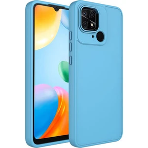 Techno Guru Redmi 10C Kılıf Metal Çerçeve ve Buton Tasarımlı Silikon Luna Kapak