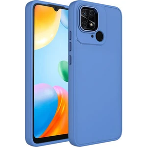 Techno Guru Redmi 10C Kılıf Metal Çerçeve ve Buton Tasarımlı Silikon Luna Kapak