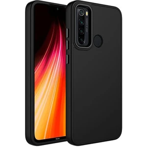 Techno Guru Redmi Note 8 Kılıf Metal Çerçeve ve Buton Tasarımlı Silikon Luna Kapak