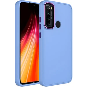 Techno Guru Redmi Note 8 Kılıf Metal Çerçeve ve Buton Tasarımlı Silikon Luna Kapak