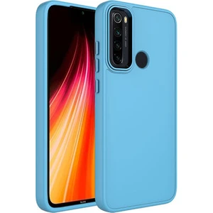 Techno Guru Redmi Note 8 Kılıf Metal Çerçeve ve Buton Tasarımlı Silikon Luna Kapak